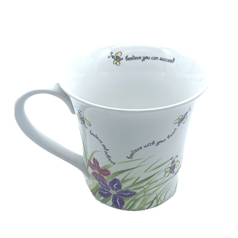 Mary Kay Bumblebee Believe Collectible Coffee Mug Tea Cup Inspirational - Picture 3 of 5